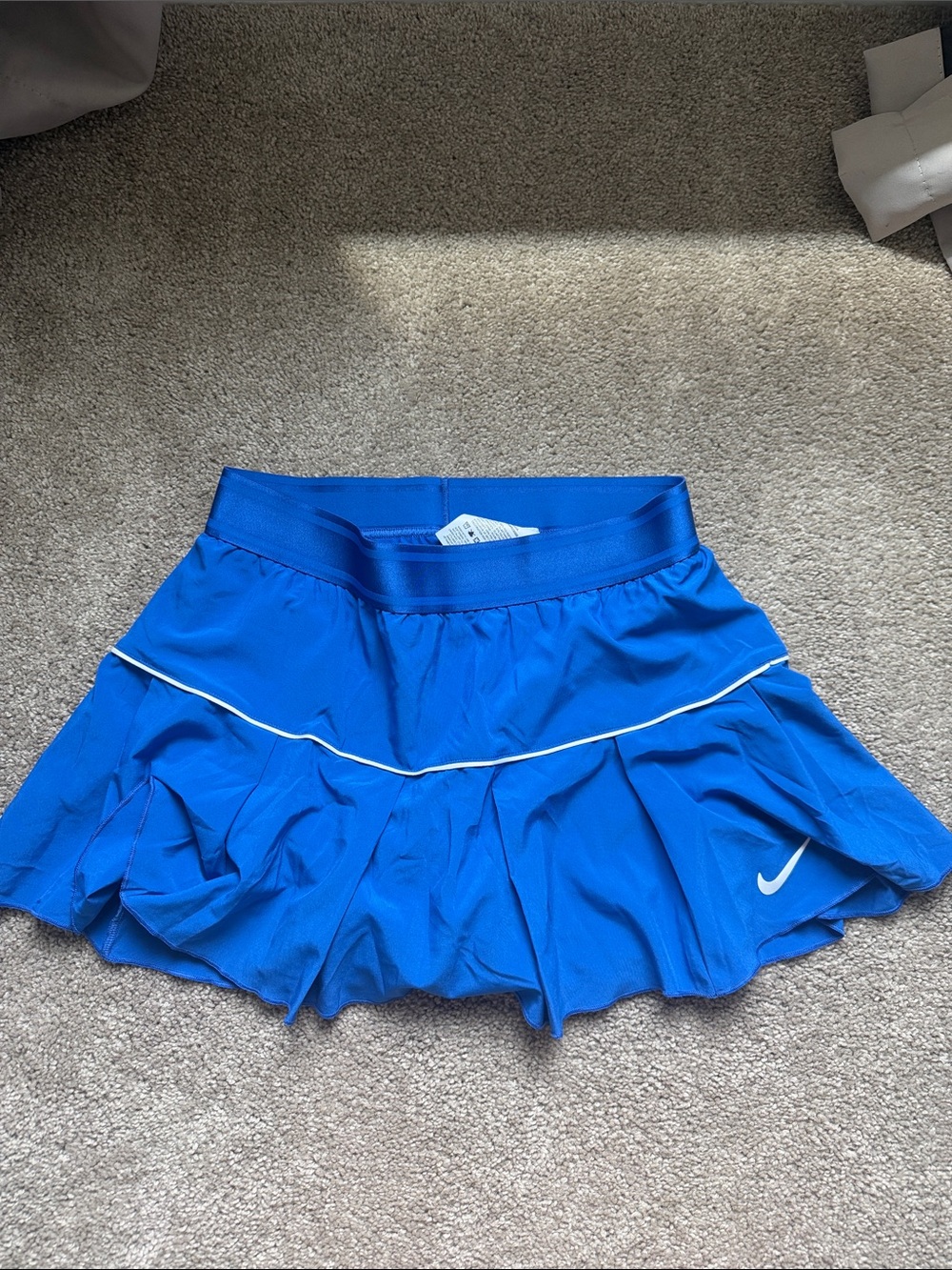 Nike Women's Royal Blue Tennis Skirt with White Piping